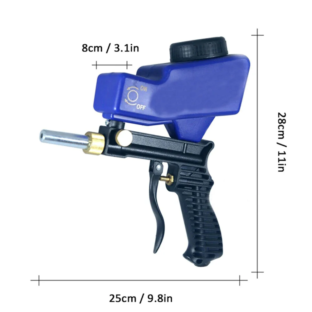 Портативный гравитационный пистолет распылитель Пескоструйный пневматический