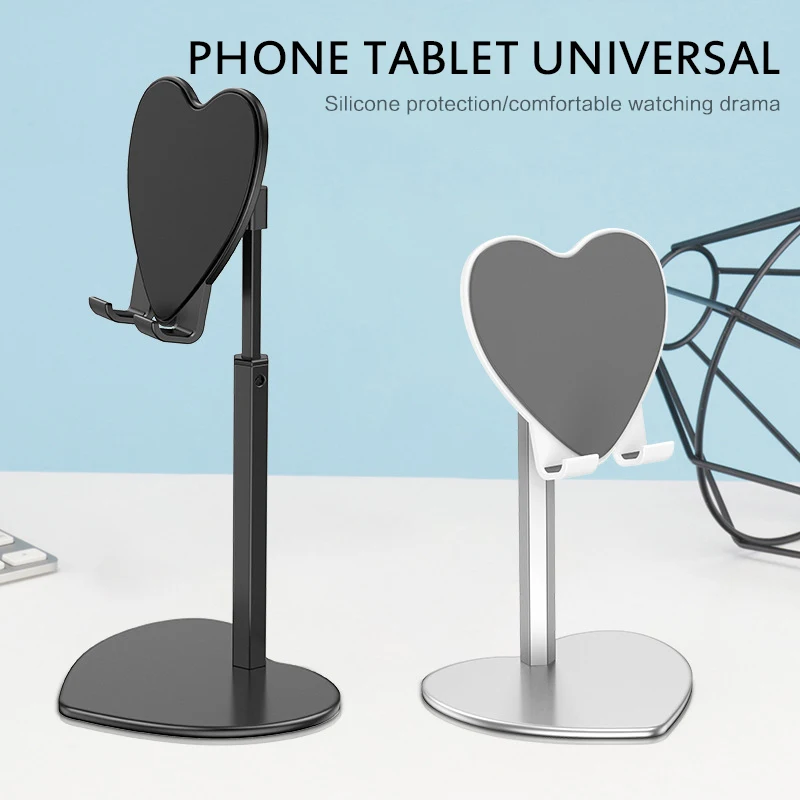 

Smart Phone Tablet Desktop Stand Holder For Samsung HuaweiMetal Mobile Phone Holder For Video Conference Live Broadcast Stand