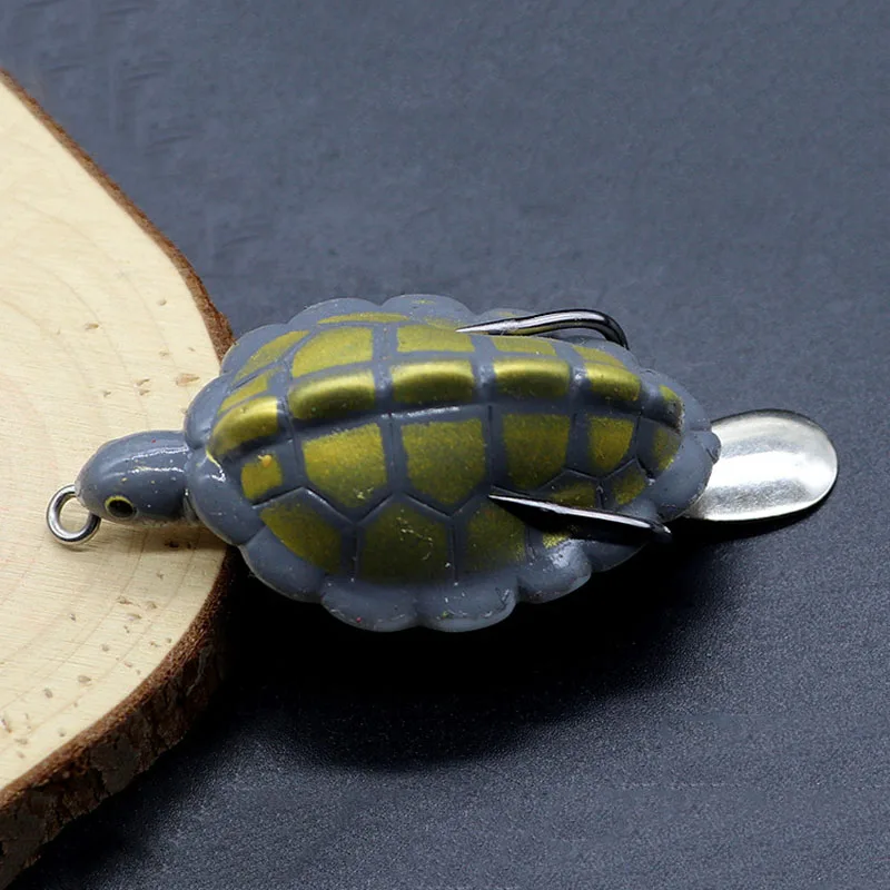 

13g/6cm Bionic Sequins Tortoise Soft Bait Freshwater Fishing Lure Soft Lure Anti-Corrosion High Quality Silicone Fishing Bait