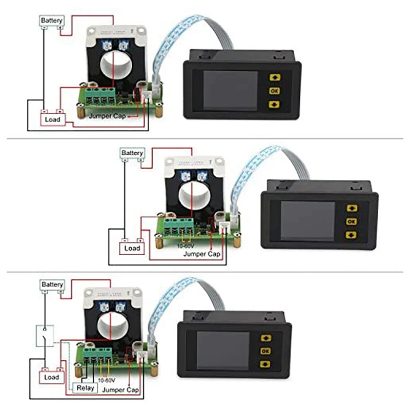 

Digital DC Ammeter,Digital Voltmeter 0-90V 100A Current Amp Power Voltmeter Gauge Tester with LCD Screen Hall Sensor