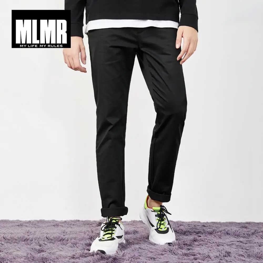 MLMR мужские хлопковые Стрейчевые облегающие повседневные брюки JackJones новая