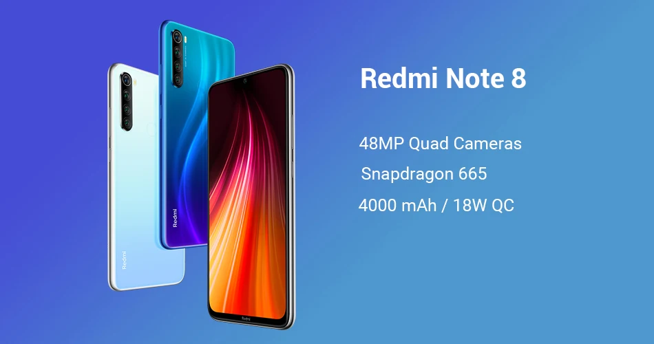 Новое поступление глобальная версия Redmi Note 8 T 8 T, 3 Гб оперативной памяти, Оперативная память 32GB Встроенная память Snapdragon 665 Octa Core 6,3 ''FHD+ безрамочный экран с Дисплей 4000 мА/ч, 18 Вт QC NFC