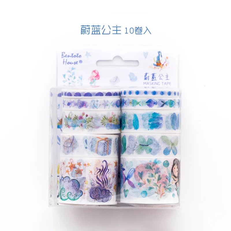 12 10 шт./компл. лента washi кактус washitape звездное небо изоляционная лента Kawaii материал Эсколар Скрапбукинг washi papelaria - Цвет: 12