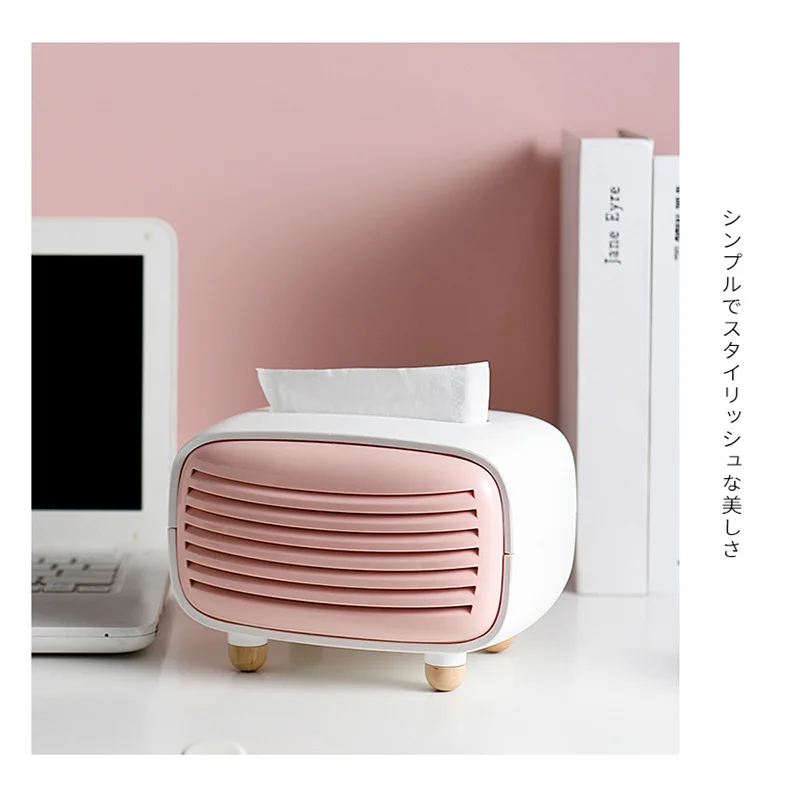 Креативная коробка для салфеток в форме радио квадратный домашний контейнер