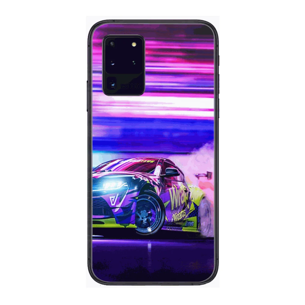 

Track Racing Car Phone cover hull For SamSung Galaxy S 6 7 8 9 10 20 Plus Edge E 5G Lite Ultra black soft bumper