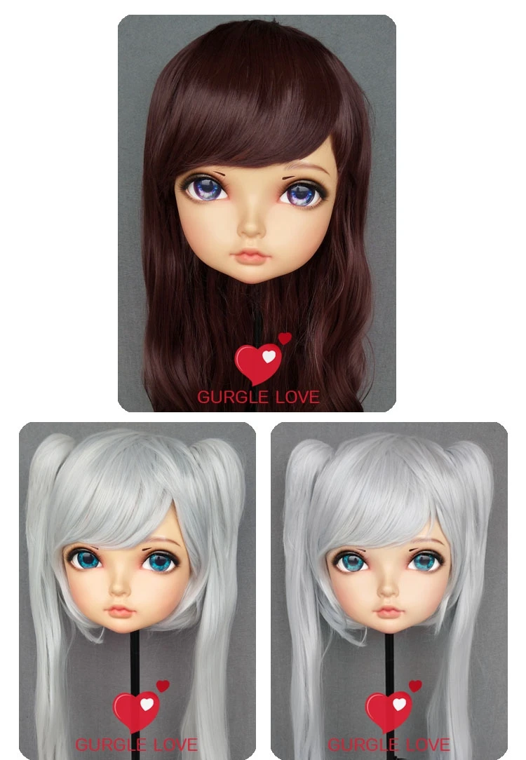 

(NEW-27) Female Male Mask Realistic Silicone Masks Halloween Party BJD Doll Crossdress Japan Kigurumi Mask Anime Cosplay