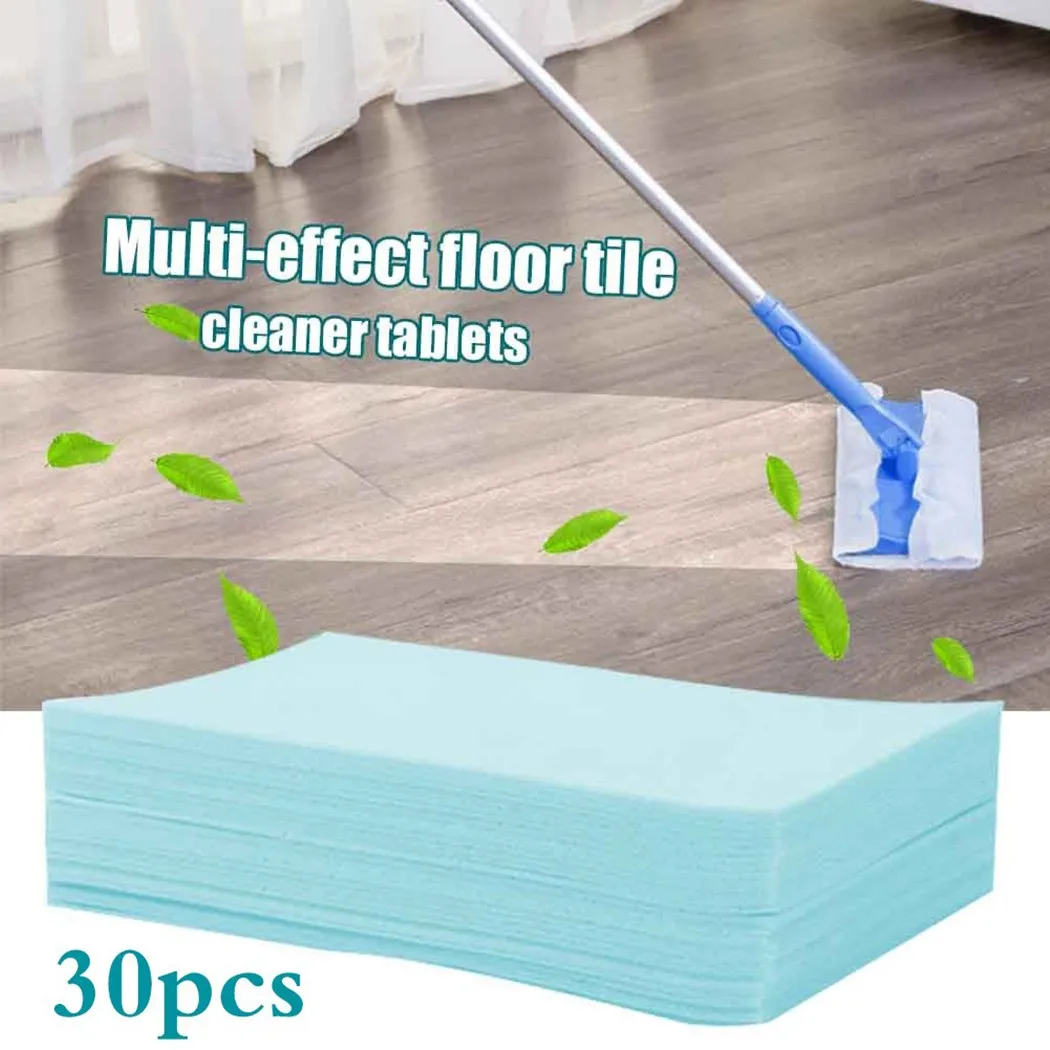 

1 Set 30PCS Cleaning Sheet Multifunctional Floor Cleaning Tablets Wooden Floor Artifact 30 Tablets Toilet Cleaning Household