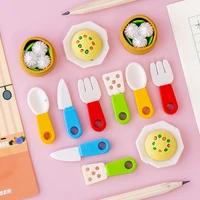 cartoon kitchen cooking utensils series eraser rubber creative accessories child korean stationery office school supplies