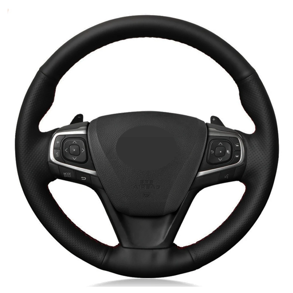 Чехол рулевого колеса автомобиля сделай сам из натуральной кожи черного цвета