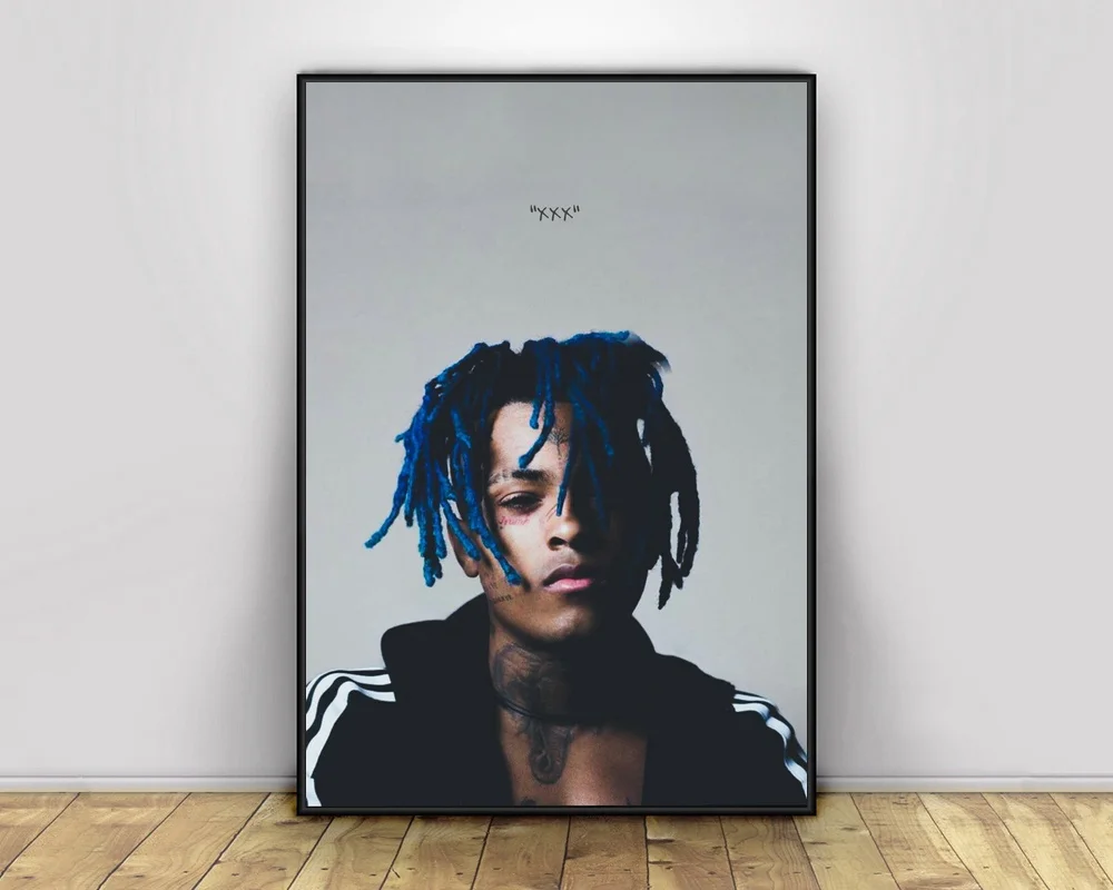 MT2231 Xxxtentacion хип хоп звезда музыка певица плакат живопись на холсте холст с печатью