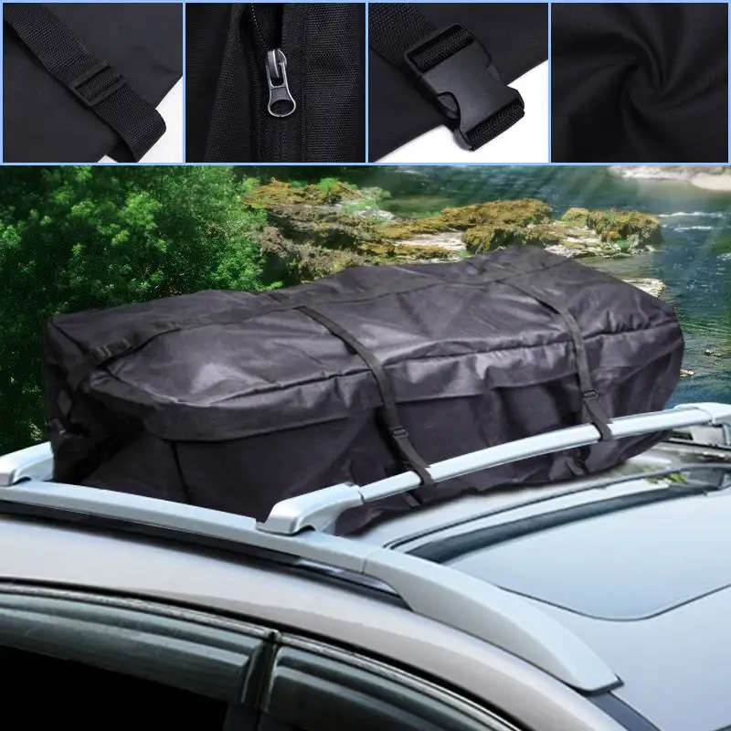 Universal Car Roof Top Bag Rack Cargo Carrier Luggage Storage Travel Waterproof SUV Van for Cars Styling | Автомобили и мотоциклы