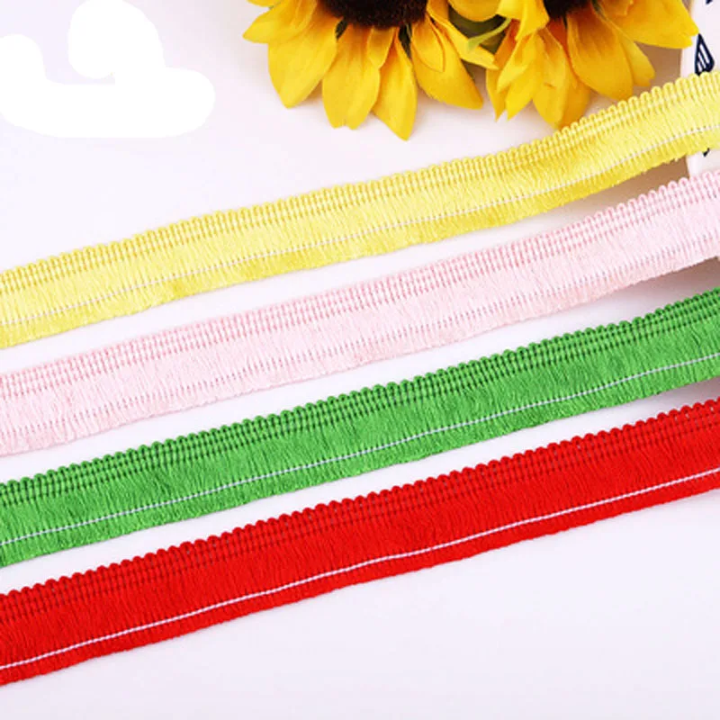 

2 см 2 ярда Красочные кисточки кружева одежда аксессуары кружева сделай сам ручная работа одежда, скатерть, диван, ткань для штор материал