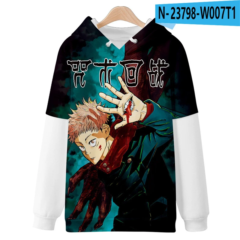 

Jujutsu Kaisen Cosplay Costume Jacket with Hat Hoodies Sweatshirts Headgear Anime Adult Child COS Apparel Christmas Halloween