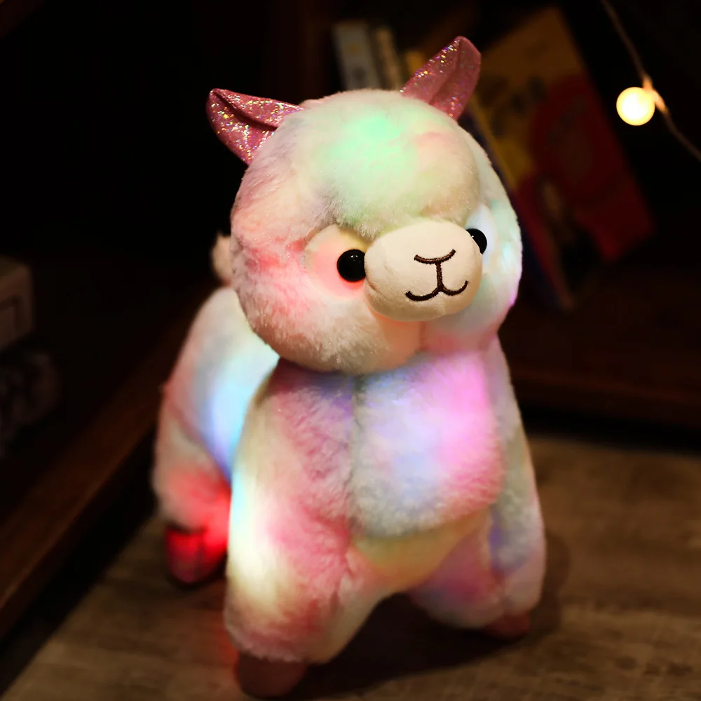 

1pc 35cm Luminous Led Alpaca Llama Plush Toy Stuffed Animal Dolls Cute Alpacasso Sheep Plush Doll Kids Kawaii Birthday Gifts