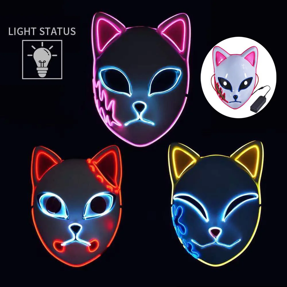 

Disfraz Cosplay Demon Slayer para adultos de Anime Tanjirou con luz LED