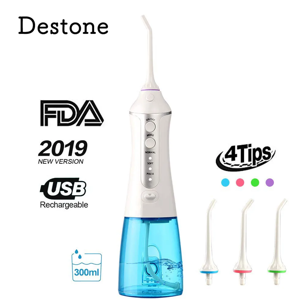 Ирригатор для полости рта deston T20 портативный беспроводной водный Флоссер с 2 струйными наконечниками