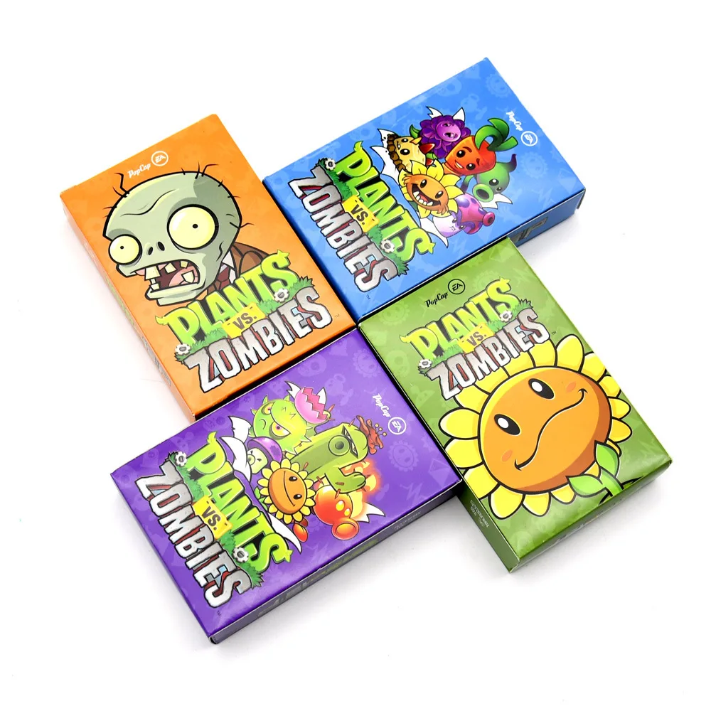 4 Style Plants Vs Zombie Playing Cards Characters Poker PVZ Game Card Board Creative Gift | Игрушки и хобби