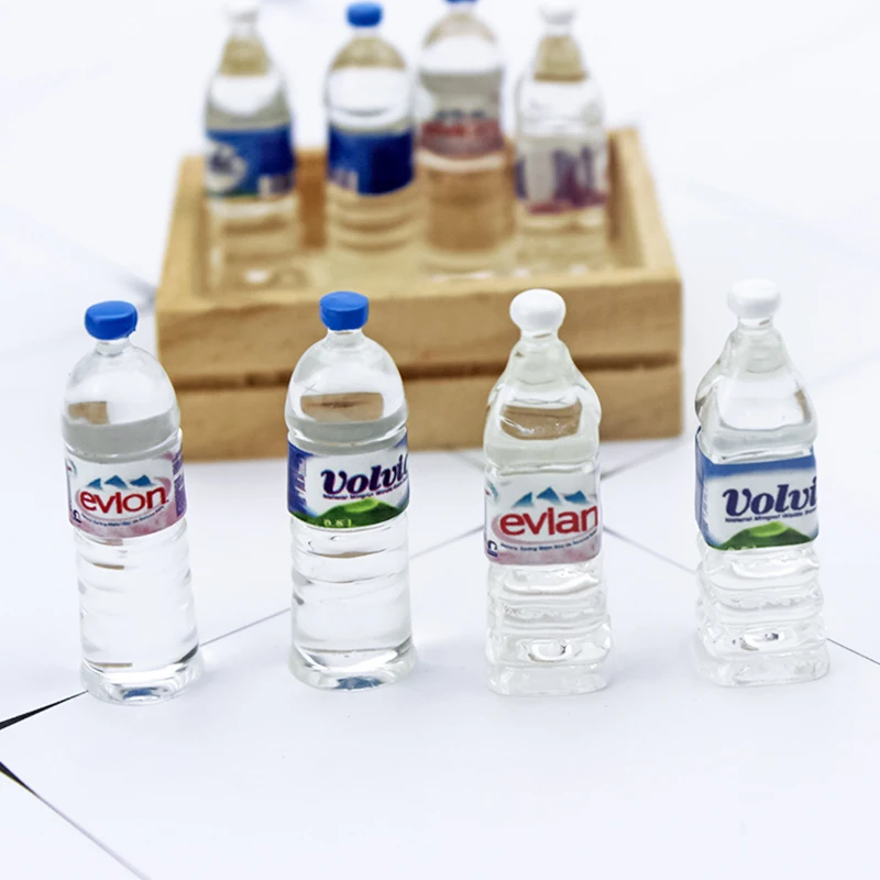 

1:12 Dollhouse mini Mineral Water Bottle Doll Food Kitchen Scene Model For Doll House Decoration Accessories