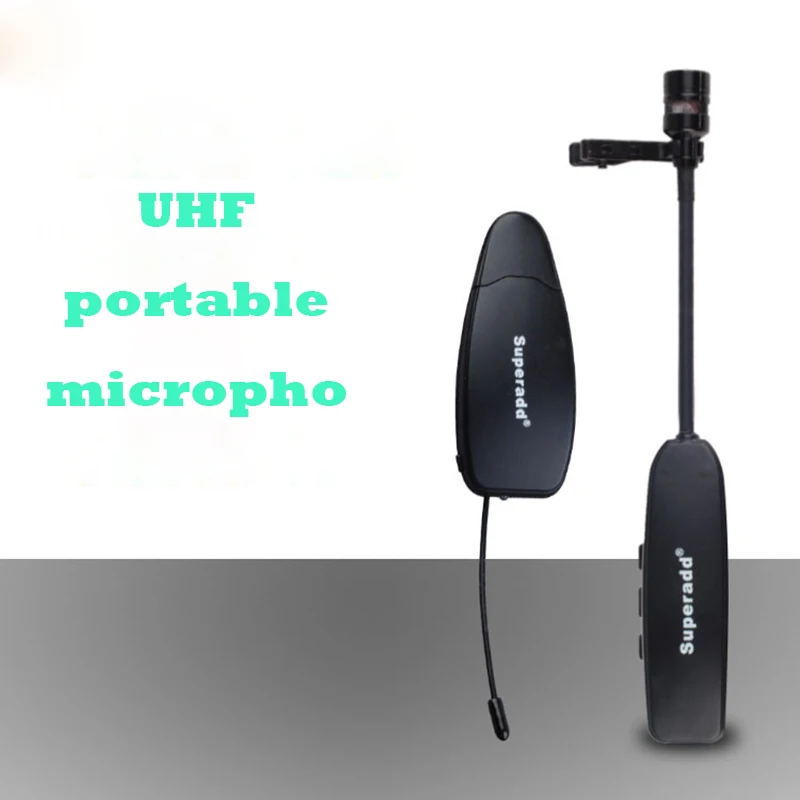 Портативный смарт микрофон ITUF UHF 3 5 мм беспроводной мини с отворотом подходит для