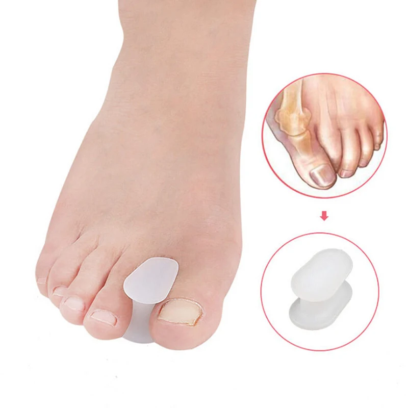 

1Pair Silicone Gel Orthotics Bunion Separators Toe Stretchers Reusable Toe Separator Thumb Valgus Corrector Foot Nail Art Tools