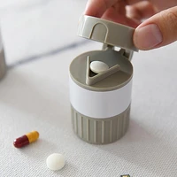 50 hot sale 4 in 1 portable medicine storage box splitter powder home pill grinder cutter