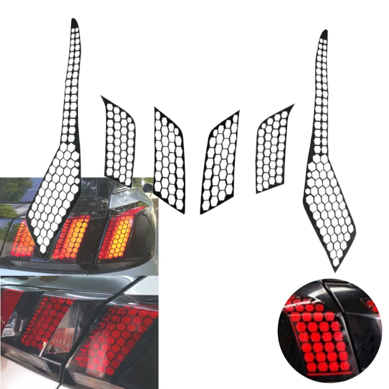 Автомобильный задний светильник лампа крышка для пчелиных сот наклейки