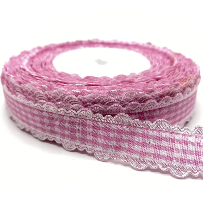 

5Yards/lot 18mm Cotton Ribbon Lace Handmade Design Printed Cotton Ribbons For Wedding Christmas Decoration DIY Sewing Fabric #08