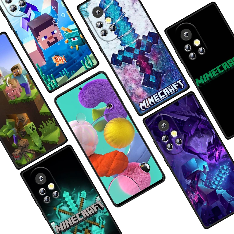 

Sandbox game Mini World For Huawei Y9A Y8S Y9S Y5 Y5P Y6 Y6P Y6S Y7 Y7P Y7A Y8P Prime Pro 2018 2019 2020 Black Phone Case