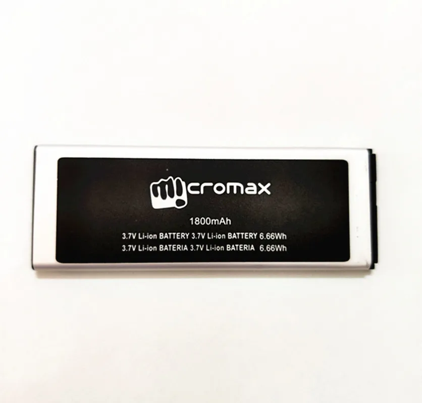Новый высококачественный аккумулятор 3 7 в 1800 мАч для Micromax Q301 | Мобильные телефоны