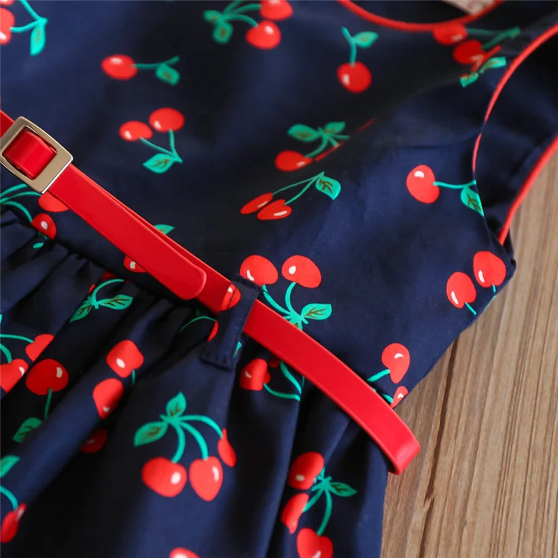 Fashion Girls Vest Dress Summer Printed Evening Dresses For Girl Cotton Kids Princess Children's Clothing 2-9 Years | Детская одежда