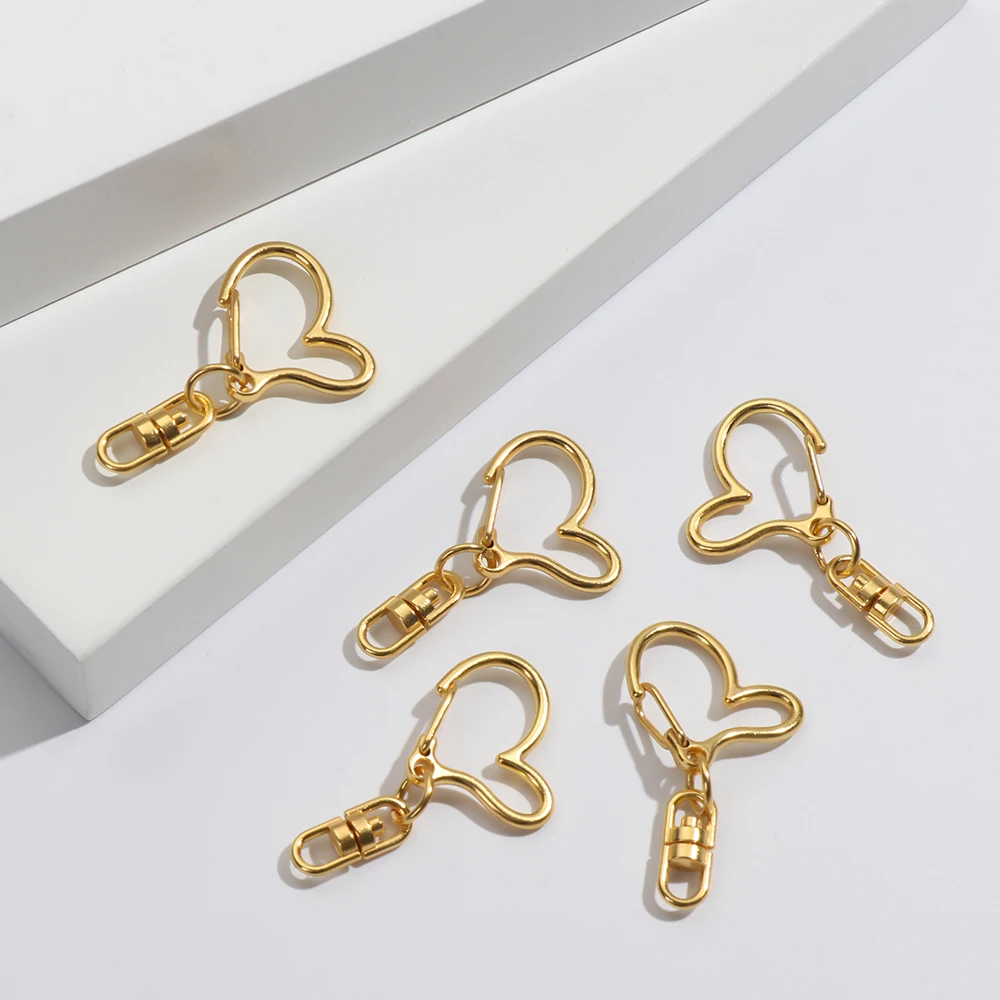 New 5pcs Metal Snap Hook Trigger Clips Buckles For Keychain Lobster Clasp Hooks for Necklace Key Ring DIY Making | Украшения и
