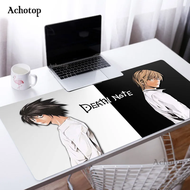 

New Death Note Speed Locking Edge Large Natural Rubber Mouse Pad Anime Game Desk Mousepad Keyboard Mat for Warcraft Dota LOL