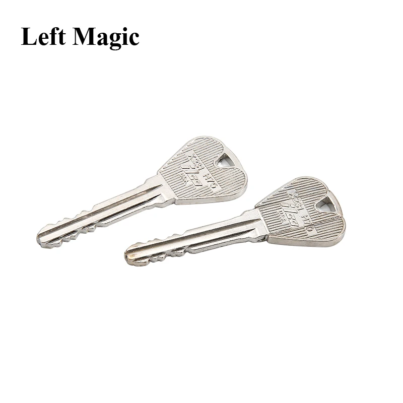 2 шт. Волшебные трюки игрушка складной ключ через бутылку или кольцо