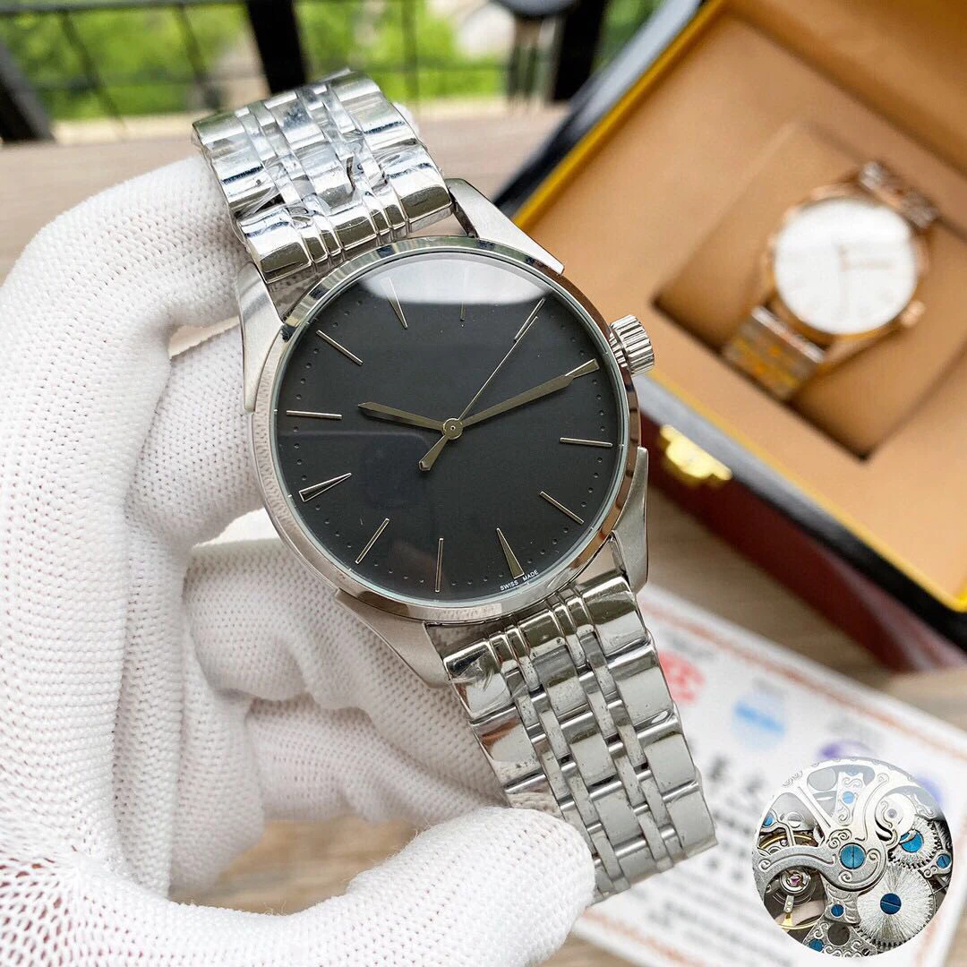 

AAA quality couple watches men and women custom logo watch Luxury brand Automatic mechanical wristwatch Classic simple design