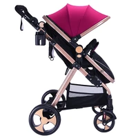 luxury 3 in 1 baby stroller high landscape baby carrier big space for 0 36 months baby car seat car seat stroller