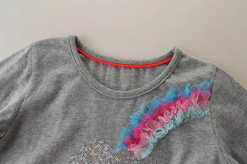 SAILEROAD 2-7 Y Girls Rainbow Dresses Children Long Sleeve Outfit Baby Girl Princess Dress Autumn Cotton Kids Suits | Детская одежда и