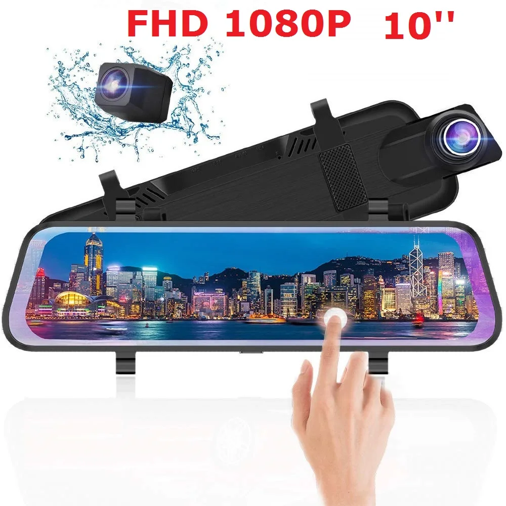 Автомобильный видеорегистратор с двумя объективами камера заднего вида