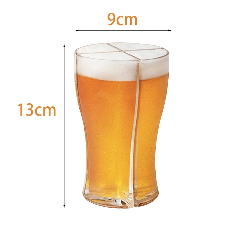 Стеклянная пивная кружка 4 в 1 для домашнего сада пива толстая небьющаяся