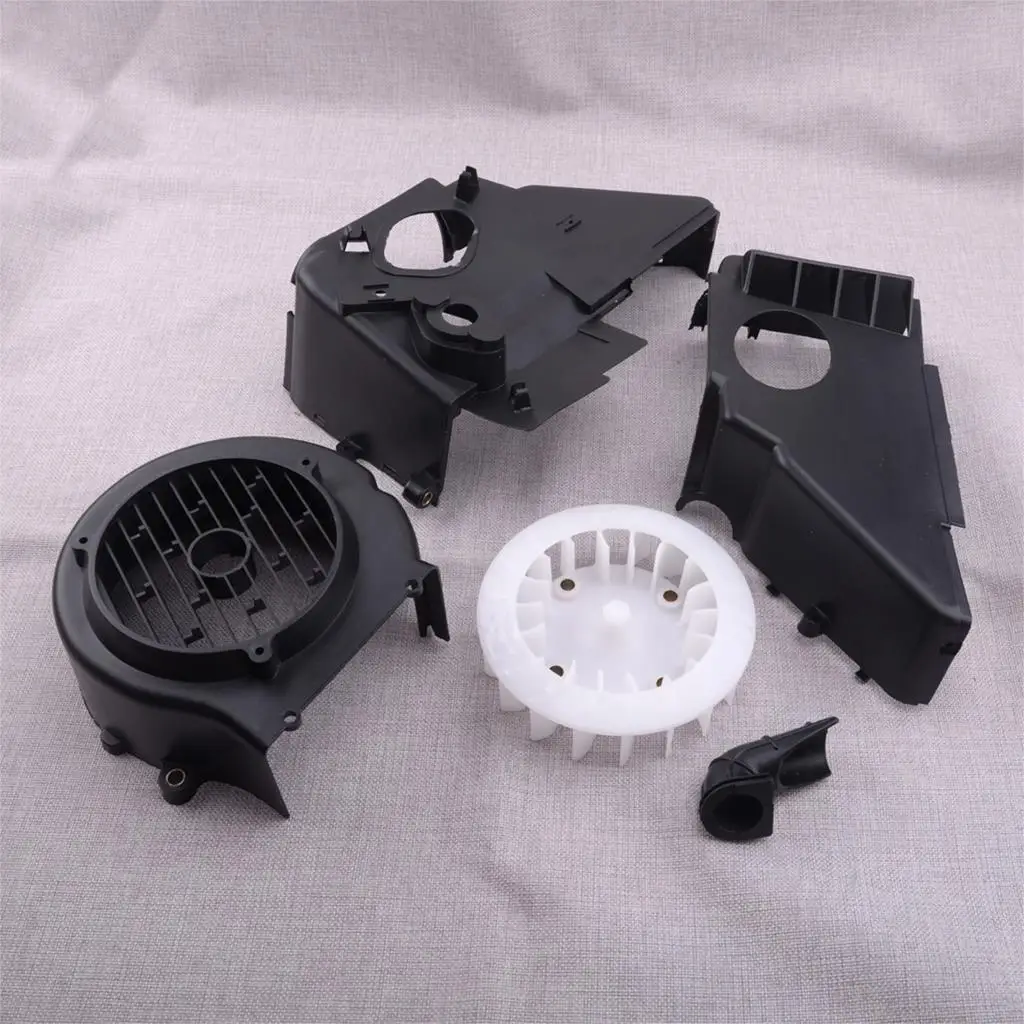 1 комплект/5 шт в комплекте с воздушным охлаждением кожух w/Вентилятор & крышка подходит для Znen Бак Ретро BMS Jonway 150 Kymco Agility125 Taotao 150 4 тактный