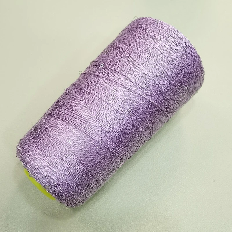 Блестящая пряжа из натурального шелка и хлопка 100 г | Дом сад