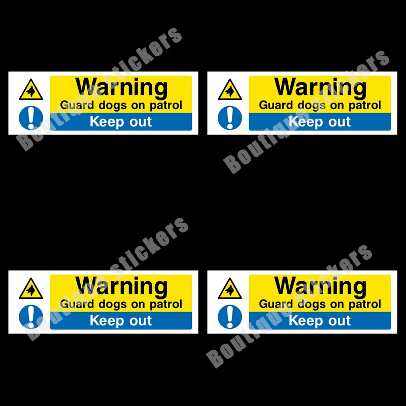 

Guard Dog Hot Sale Sticker on 4X Patrol Logo Sticker Waterproof and Practical To Remind Everyone Die-cut Vinyl Novelty Decals