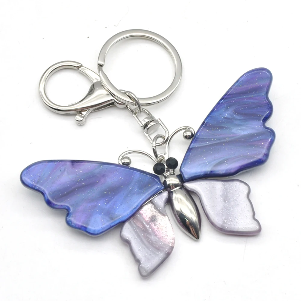 Новейшая модная трендовая пурпурная акриловая Бабочка для женщин большой