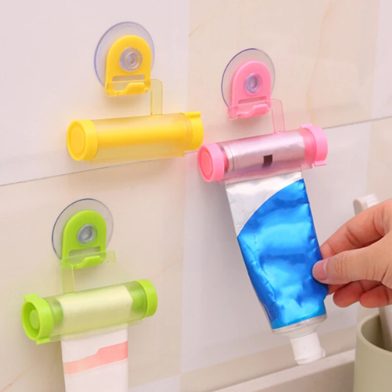 

Plastic Rolling Tube Squeezer Useful Toothpaste Easy Dispenser Random color Bathroom Toothpaste Holder