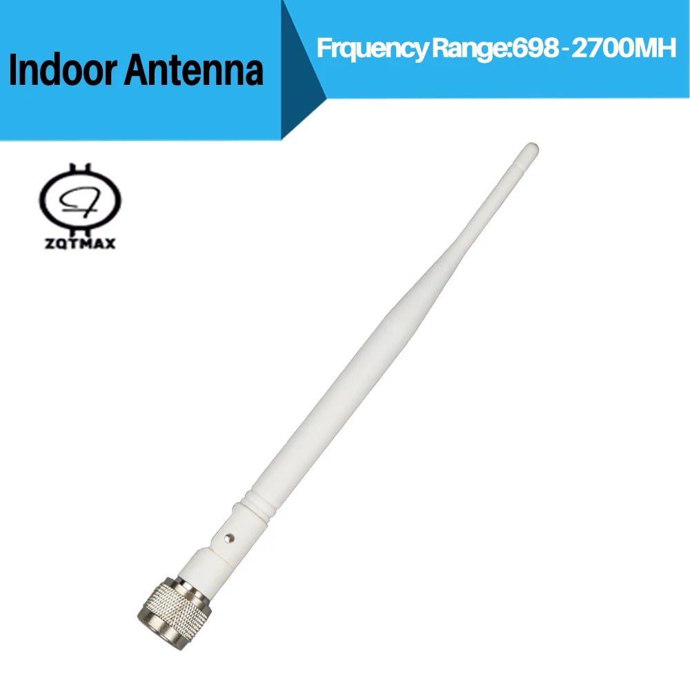 

ZQTMAX Omni antenna Multi-Band 698-2700MHz Rubber Antenna for 800/900/1800/1900/2100/2600 Repeater,4G LTE Full Frequency Antenna