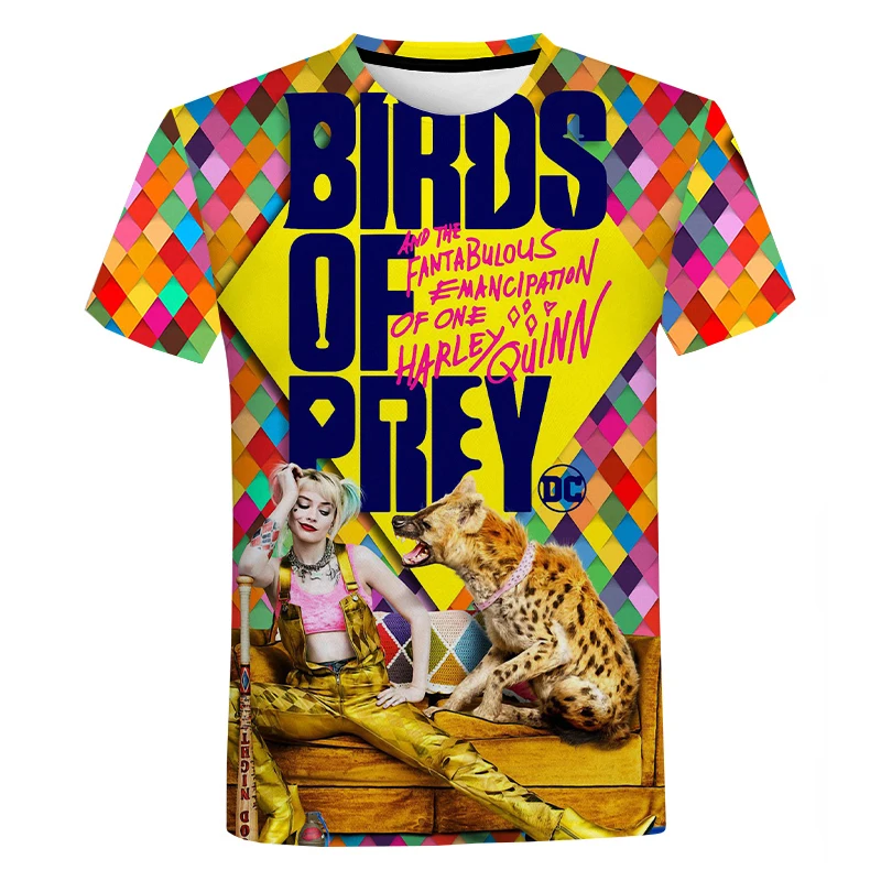 

2021 summer boys and girls T-shirt 3D printing clown sexy fashion casual hip-hop short-sleeved breathable clothing top