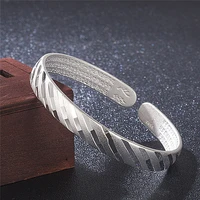 2021 new ancient dharma sutra mens and womens jewelry open bracelet retro s999 silver meteor shower bracelet jewelry wholesale