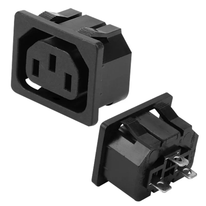 Электрическая розетка переменного тока IEC320 C13 10 шт. панельный вход 250 В А