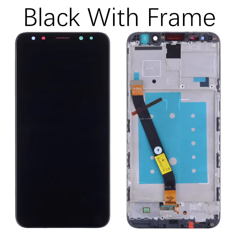 Black with Frame Дисплей для huawei mate 10 Lite сменный сенсорный ЖК-экран для huawei mate 10 Lite дисплей дигитайзер Nova 2i lcd - Цвет: Black with Frame