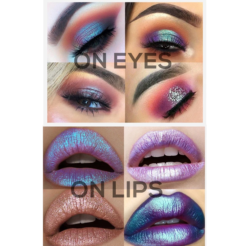 Новинка блестящие Свободные Тени для век пудра макияж пигмент водонепроницаемые