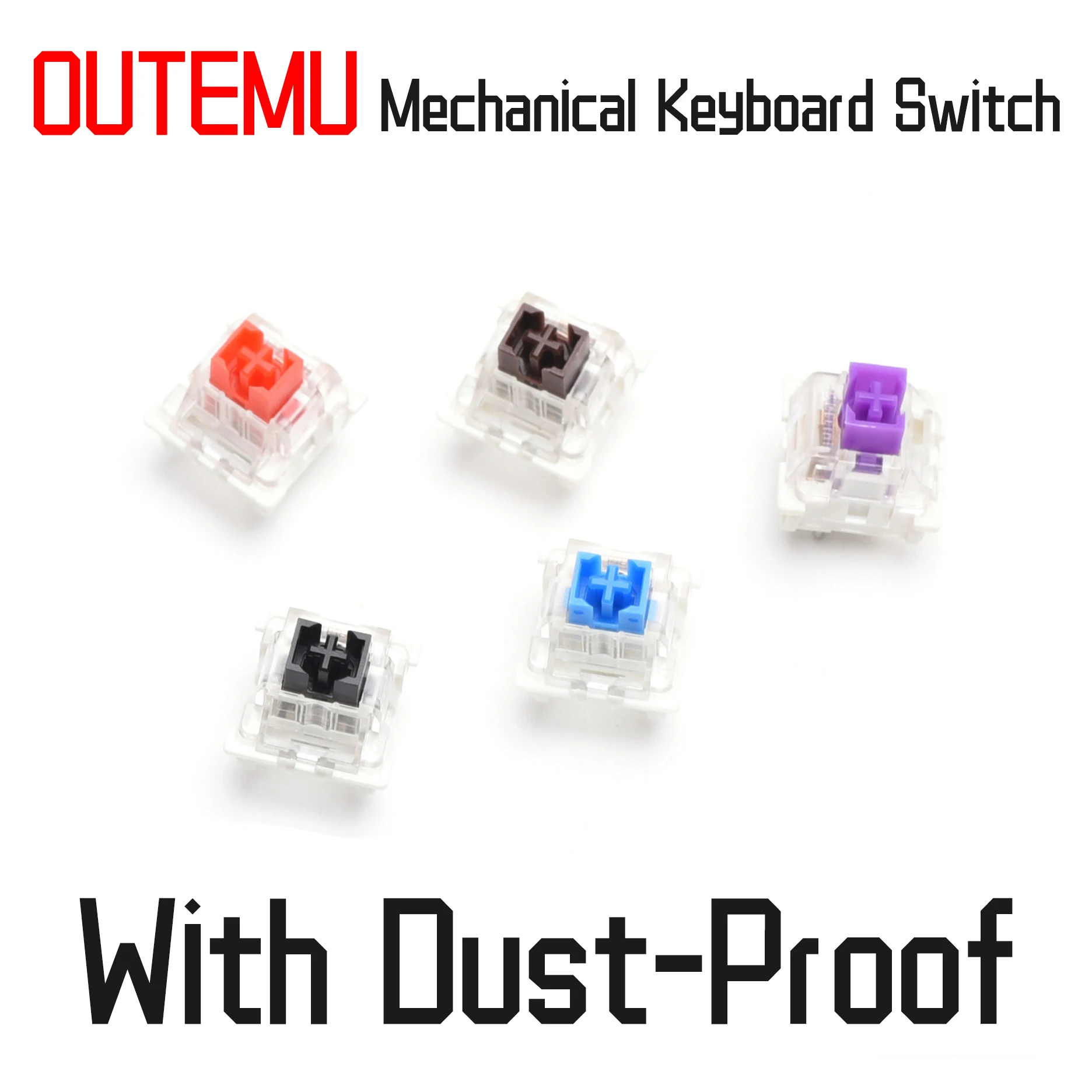

Outemu Mechanical Keyboard Switch Switch 3Pin Clicky Linear Tactile Silent Switches RGB LED SMD Gaming Compatible With MX Switch